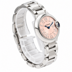 Cartier Ballon Bleu De 28MM W6920034 Pink Dial Watch